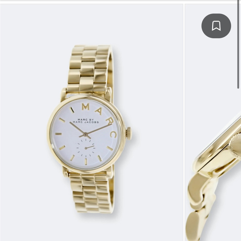 Marc by Marc Jacobs Gold Baker Watch